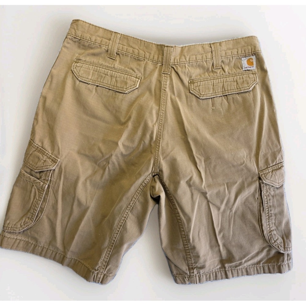 Carhartt Cargo Shorts Mens 38 Tan Khaki Relaxed Fit Cotton Canvas Utility Work